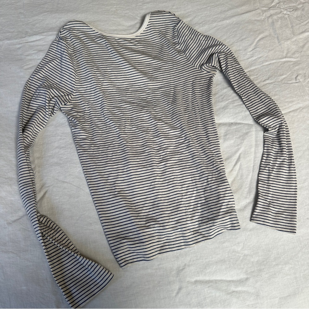 Citizens Of Humanity | Navy and White Stripe | Scoop back | Long sleeve | S